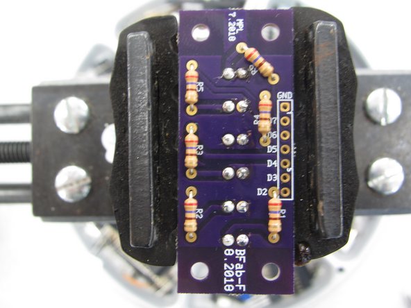 While the resistors are not polarized and their orientation does not matter from a functional standpoint, it is still best practice to keep them all oriented in the same direction.