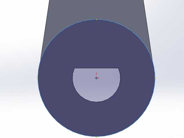 We need to place a cap on the top of our arm to limit how far the motor shaft can extend and set our arm at the proper height from the face of the DAMNED case.