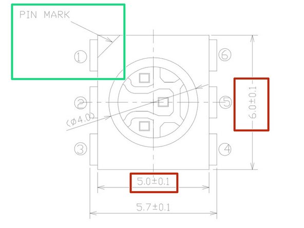 Set your dimensional units to match what is given on your datasheet.  In this case the measurements are metric, so choose mm.