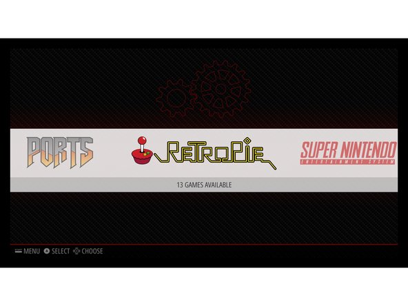 Find retropie on the start menu; press &quot;A.&quot;