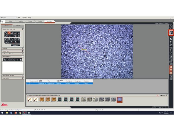 Images are saved by default as tiff files in C:\Users\Public\Documents\Leica Application Suite\Images. While they can be copied from this location, LAS provides the option to &quot;Export&quot; the images, optionally converting the file type. To export the current image, click the &quot;Export&quot; button.