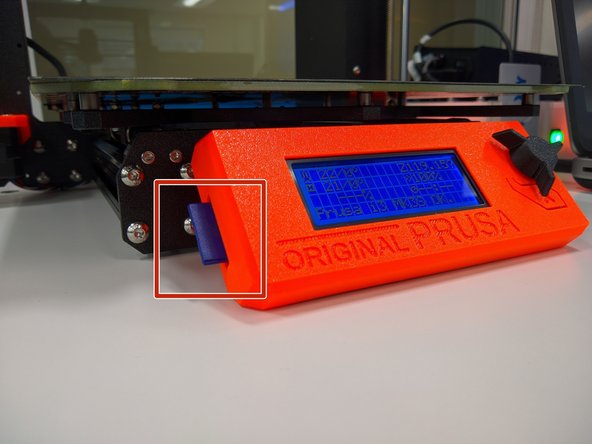 Now you need to transfer the information to the printer.  Remove the SD card from the printer control interface, located on the bottom left side of the orange LCD case.