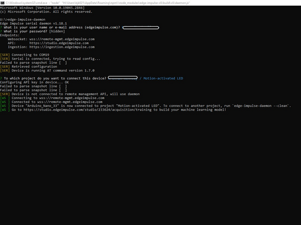 Firstly, go to your Edge Impulse account and select &quot;Log in.&quot; Use your login credentials from earlier and sign in. Once you've done so, create a new project and give it a title.