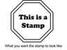 Create a custom rubber stamp