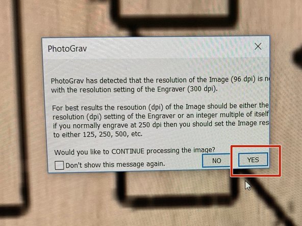 Once you’re satisfied with the way your image looks, go to “Final Process” in the top toolbar. Press “yes” when a screen pops up.