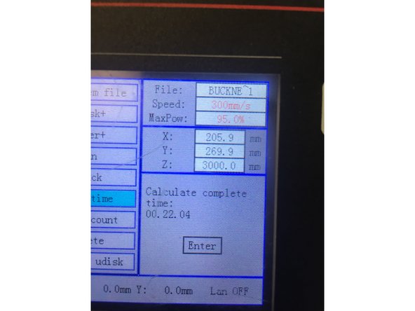 To do this, press "File" and press the up and down arrows until your file is highlighted.