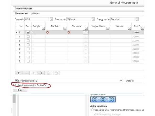In general, the full 3 to 90 deg range is not necessary. The start and end angles are usually known from previous research. If you don't know, setting the stop angle to 50 deg is a good starting place