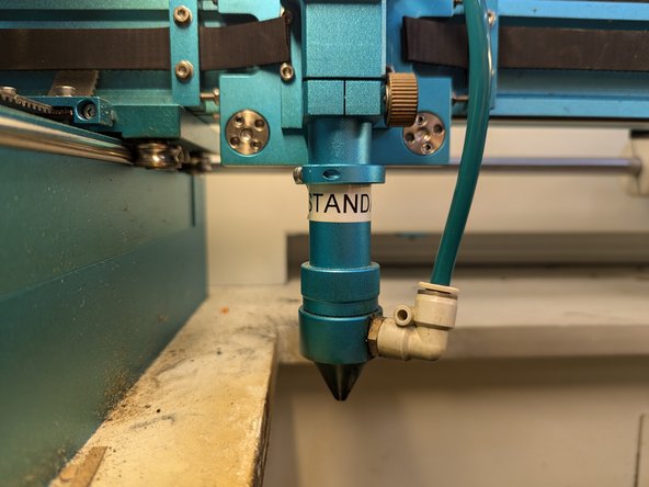 The standard head is for most cutting and has a laser spot size of 0.0039 inches or 0.1 mm and focal distance of 6 mm.