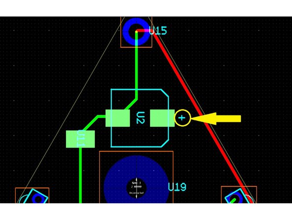 Next, place the 100 μF capacitor in the can package.  Since this is an electrolytic capacitor, polarity matters.  Refer to your PCB design file for proper orientation.