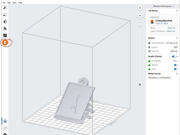 If another resin type is desired than what is currently in the printer, ask the Lab Director for assistance in changing the resin tank and resin cartridge