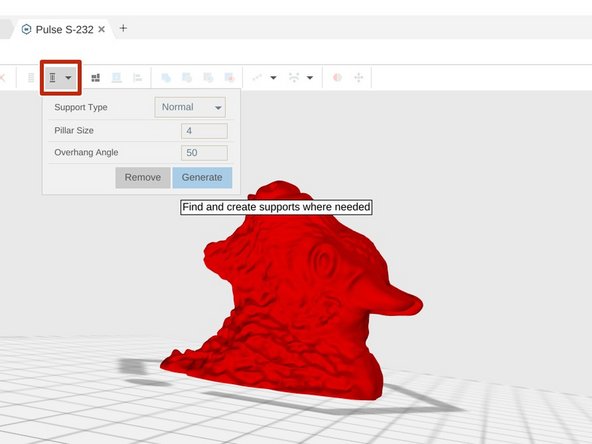 If your model has an overhang, it might need support.  Think of the letter T:  the top bar will require support &quot;pillars&quot; to be printed underneath the arms to prevent them from falling.  In our example, the bison's horns will require support.