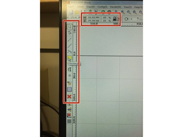 Click the lock icon at the top left of the screen so the design will lock in positioning and will keep scaled proportions when resizing.