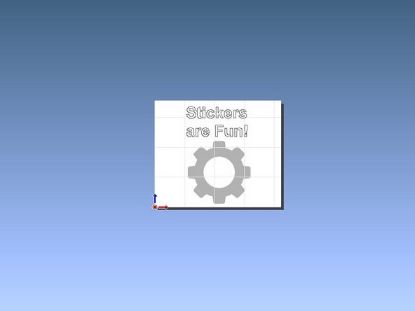 If your graphic falls outside the bounds of the white workspace you will need to move and resize it to fit.
