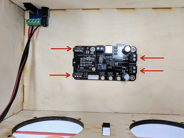 Ensure all of the 6 terminals on the board are open. Use a screwdriver to open them if they are closed. Wires will be connected to each terminal.