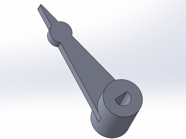 Click the green check mark to complete the extrusion.  Your arm should look like the second example image.