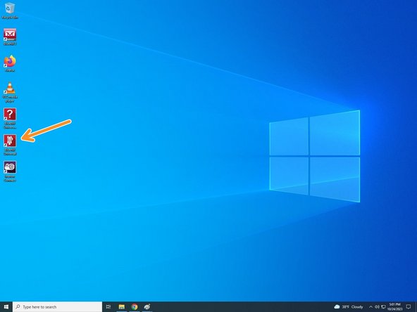 Turn on the Instron using the power switch on the back right side.