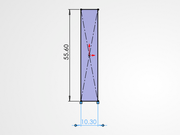 Repeat this process for the narrow dimension and set the value equal to 10.3.
