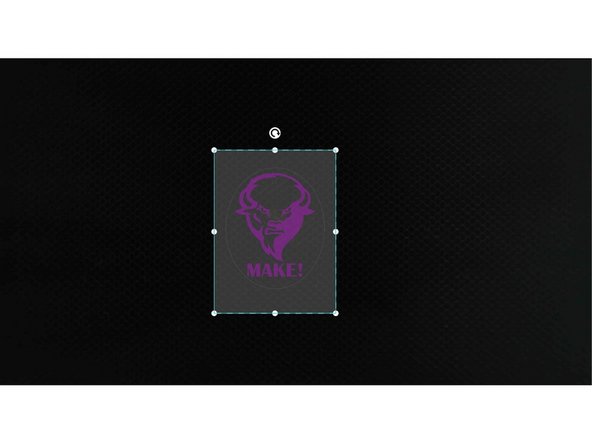 Click on &quot;Insert Shape&quot; and insert your favorite shape to be cut as the border of your job.