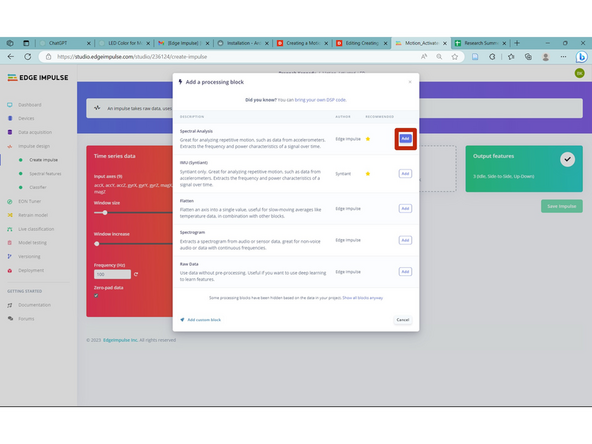 In the tools bar on the left, located "Impulse Design."