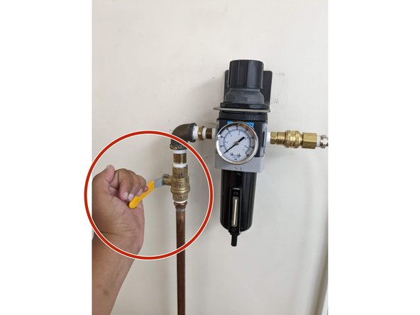 Before the next step, we are going to turn on the three parts of the laser cutter.