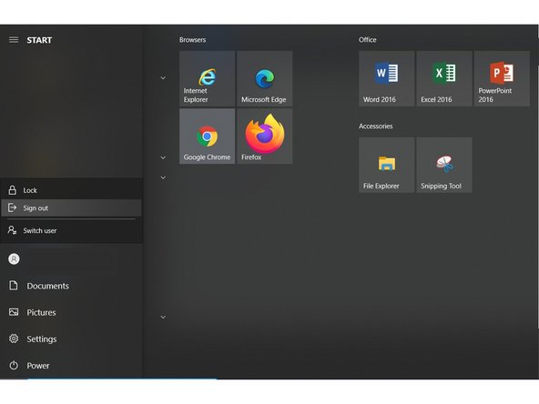 Please make sure the workstation is logged out before leaving