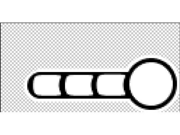 First we'll need to create a set of .bmp images to display on the OLED screen. To do this, use Photoshop or Inkscape to create a 128x64 canvas. Then create the thermometer that you'd like to see, remembering to leave room for text. Also remember that the OLED display only shows in black and white, so the white areas are what you'll actually see.