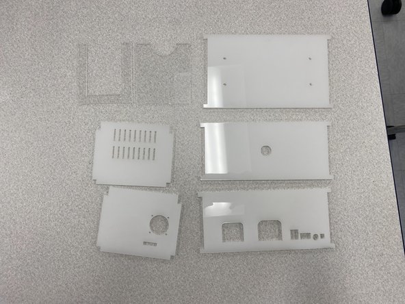 You will need two types of acrylic sheet to create the PORTAL box.  One sheet of translucent white acrylic (#2447, the highest light transmission) 0.25&quot; thick, and one sheet of clear acrylic, 0.125&quot; thick.