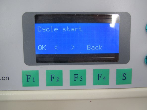 When the process is complete the LCD will return to the Cycle start display.  Open the drawer and remove your board.