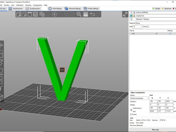 Overhangs can actually be printed if it is at an angle. Consider a 3D capital V as shown in the first image. This object can be printed given two assumptions.