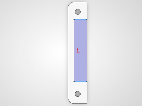 SolidWorks will prompt you to select a plane, planar face, or an edge on which to create a sketch for the entity.  Click on the top face of the part.
