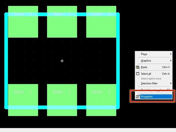 You will now see your completed footprint on the screen.