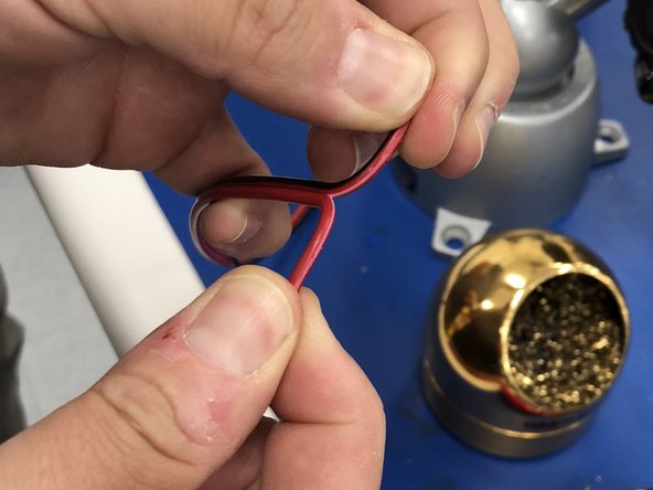 (7)There are three lengths of red and black 18 gauge  wire in you bag:  one 12&quot; and two 18&quot; lengths.  Locate one of the 18&quot; lengths.