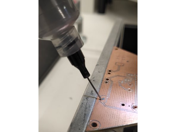 If you cannot touch the surface of the PCB you will need to adjust the paste tube up or down.