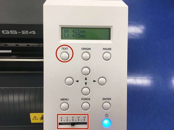 Prior to cutting your design you will want to run a test cut. This will ensure high quality cutting results.