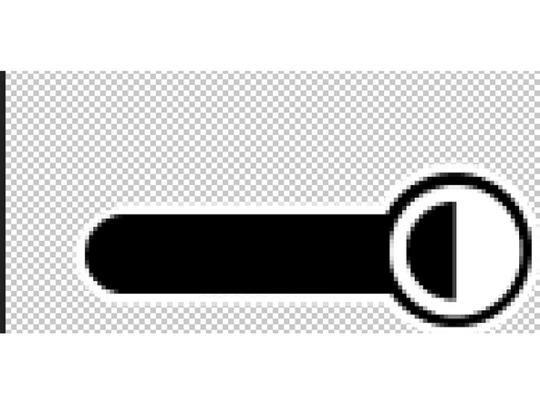 Make sure that your thermometer has different sections, preferably created in separate layers. This means that you should be able to hide certain layers and simulate movement of the value inside the thermometer. Export each state that the thermometer could be in as a .bmp file. Two examples can be seen, at the lowest and highest temperature states.