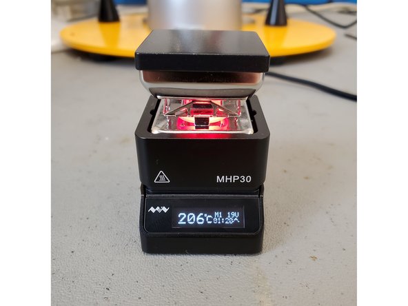 The Hot Plate will be very hot. Do not touch the surface during heating mode.