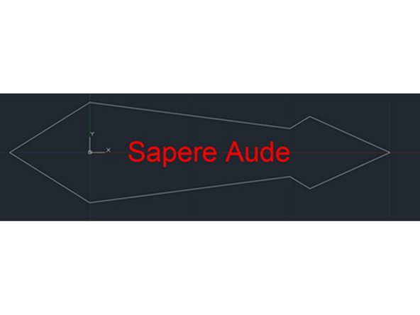 If you don’t want to make the circles, you might look at the “dtext” command to put writing on your pointer.  Note that you have to make the text a different color using the “change” command so you can change the laser power to etch rather than cut the shape.