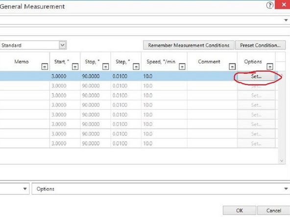 Default sample spinning speed during measurement can cause your sample to spill during measurement if it is not packed well enough.