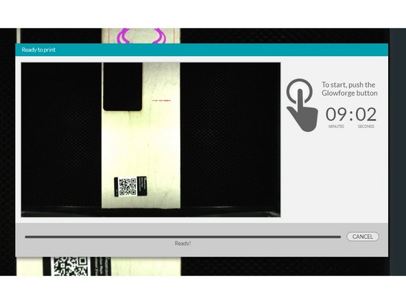 Make sure that the ventilation system hooked up to the cutter is working and the lid is closed before you start printing. This is very important.