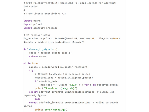 Since the two Feathers are independent systems communicating wirelessly with each other, they need to be coded separately - one to continuously transmit and one to continuously receive.