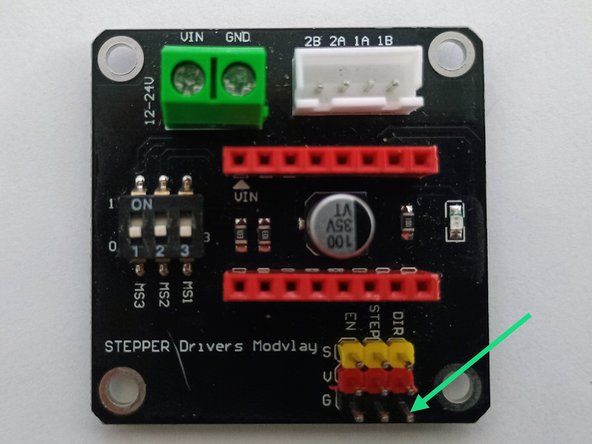 Note the ground pin on the module as seen in the image.