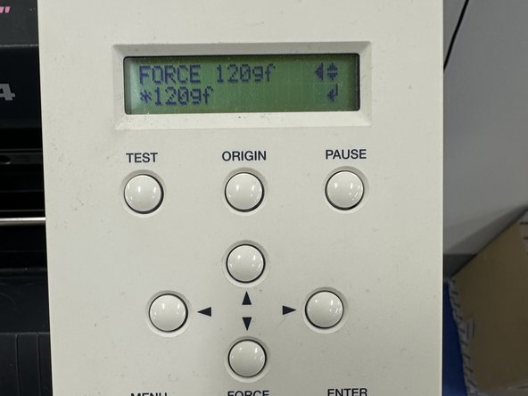 Please check the Vinyl cutter tutorial named "Cutting a basic sticker". Please use the pictures posted as a guide on how to place the vinyl cut and input the right amount of force being 120gf