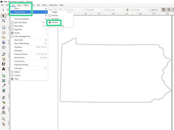 You now have two objects:  your original bitmap image and your vector image overlaid on top of the bitmap.  Click and drag the vector off to the side and delete the original bitmap.