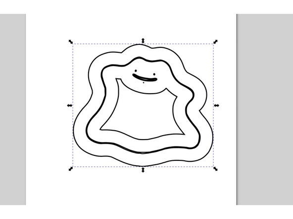If your outsetted design ends up like image #1, you'll need to do some more work in Inkscape.