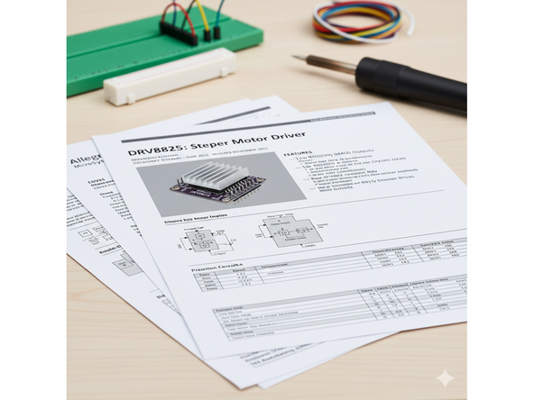 Many stepper motor driver variants are available. DRV8825 will be used in this tutorial.