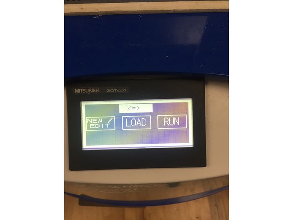 Now we are ready to look at the touch screen display and operate the machine.