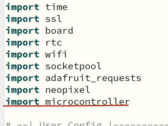 In the user config section, change NEO_PIN to board.A3 and NEO_CNT to the amount of neopixels you're using