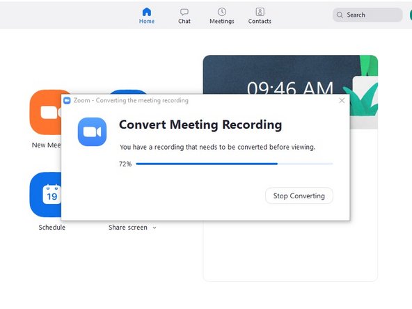 In the next window, click End Meeting for All.