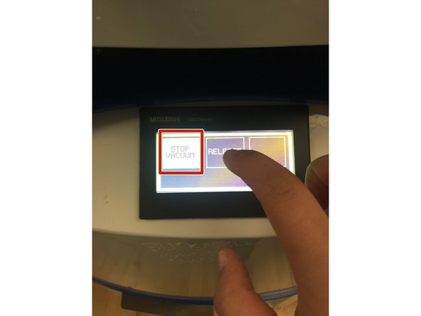 The plastic is going to begin forming around your object. Allow it to continue forming enough so you can see the details of your object but not too much that you won't be able to remove it.