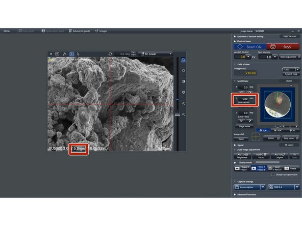 The Ultim Max 40 has, inessence, a fixed focal plane of 10mm. For the best spectra, it is therefore necessary to position the sample so the focal distance is approximately 10mm.